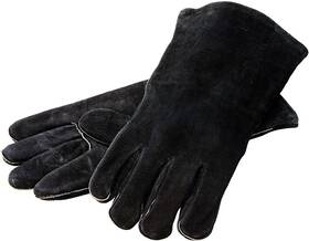 Lodge 445043981924 18 Inch Leather Outdoor Cooking Gloves - Heat Resistant For Cast Iron C