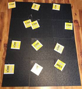 As7skt11 Lodge 7 Inch Square Silicone Skillet Pattern Trivet Black New - Lot Of 12