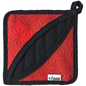 Asfph41 Lodge Manufacturing Company Trivet Potholder 1 Count Red Black