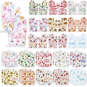Ls-loyim-0633 Loyim 40 Pcs Easter Oven Mitts And Pot Holders Set Spring Baking Seasonal Hea