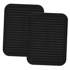 Lp18002 Lucky Plus Silicone Trivets Mats For Hot Dishes And Pots Pads B Black