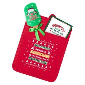 Luiqs Vens 797085393683 3pc Funny Christmas Pot Holders With Silicone Spatula Gift Set Heat Resistant