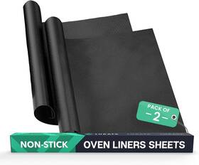 Ol-v2-usa Lukata Large Heavy Duty Oven Liner 2 Pack - Teflon Liners For Bottom Of