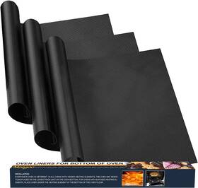 Zkxd3-lq-zlx Lx Direct Oven Liners For Bottom Of 3 Pack Large Thick Heavy Duty Non-stick Teflon O