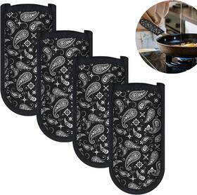 Lyart 313106025090 Heat Resistant Hot Pot Handle Holder Cover 4 Pieces For Cast Iron Pans