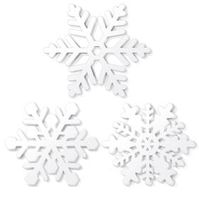 Yin-lyrow-1193 Lyrow 3 Pcs Snowflake Cast Iron Trivet Decorative Pot Holders 8 In W X