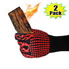 Lzt9040023 Zenic Pair Hot Proof Heat Resistant Bbq Gloves Kitchen Cooking