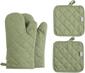 M Miaoyan 445007529513 Oven Mitts And Pot Holders 4 Pcs Set High Heat Resistant 500 Degree Extra