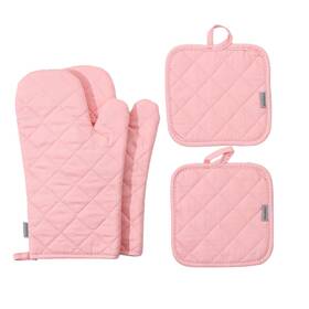 M Miaoyan 731262202672 Oven Mitts And Pot Holders 4 Pcs Sethigh Heat Resistant 500 Degree Extra Thic