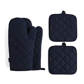 M Miaoyan Oven Mitts And Pot Holders Set 100 Cotton Lining Heavy Duty