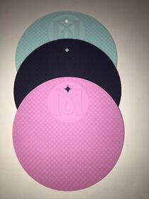 Magical Butter Trivet Mats 3-pack New In Box Silicone Pink Navy Baby Blue
