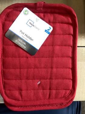 837656 Mainstays 48 Pot Holders Holder Sedona Red New 7 In X 9