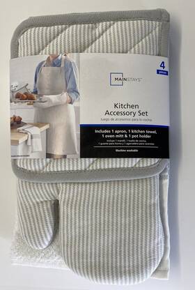 Ms14999245 Mainstays 4 Piece Kitchen Accessory Set - Gray
