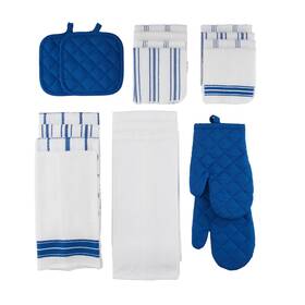 Ms18-d4-1106-02 Mainstays 20 Piece Set Kitchen Towel Dish Cloth Flour Sack Oven Mitt Pot Holder