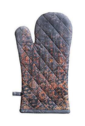 Maison D Hermine 904325906615 Cooking Gloves 100% Cotton Oven Mitt 7 Inch X13 With Hanging Loop Heat Resistant