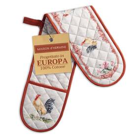 Dm001aa01 Maison D Hermine Dfthermine Double Oven Mitts 100% Cotton 7 Inch X35 Mitt Bbq Co