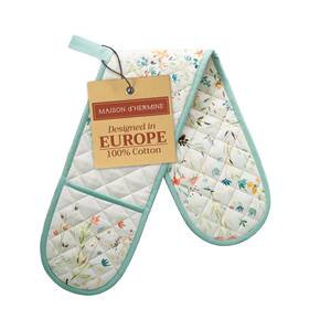 Dm003aa01 Maison D Hermine Dfthermine Double Oven Mitts 100% Cotton 7 Inch X35 Mitt Heat R