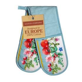 Dm103aa01 Maison D Hermine Double Oven Mitts 100 Cotton 7x35 Heat Resistant Mitt Bbq Cooking
