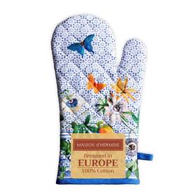 Om149aa01 Maison D Hermine Oven Gloves 100 Cotton Glove 7 Inch X 13 With Loop Heat Resistant Bbq