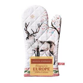 Om179aa01ca Maison D Hermine Cooking Gloves 100 Cotton Oven Mitt 7.5x13 With Hanging Loop Heat Resistant F