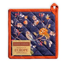 Ph066ab01 Maison D Hermine Pot Holders 100% Cotton Heat Resistant Potholders 8 Inch X Hot Pads With Loop