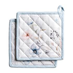 Ph077aa02 Maison D Hermine Hotpads 100 Cotton Set Of 2 Pot Holder 8x8 With Loop Heat Resistant Kitchen P