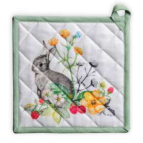 Ph081aa01 Maison D Hermine Pot Holders 100% Cotton Heat Resistant Potholders 8 Inch X Hot Pads With Loop