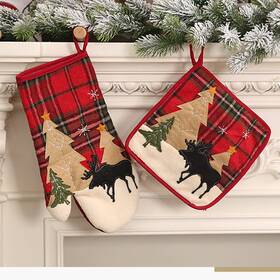 Maitianguyou 791315256779 Christmas Oven Mitts And Pot Holders Set Heat Resistant Kitchen Microwave Gl