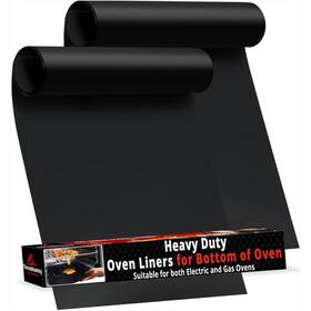 Manki Trading Llc 199284623194 2 Pack Large Thick Heavy Duty Non Stick Teflon Oven Liners Mat 17 Inch X 25 Bpa