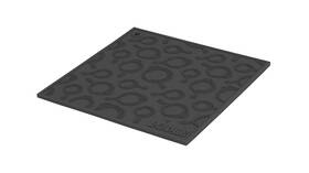 Manufacturing Company 313053554575 7 Inch Square Silicone Skillet Pattern Trivet Black
