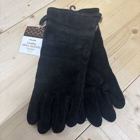 Marcellin 810178900688 Leather Grill Gloves Black Heat Resistant One Size Set Of 2 New
