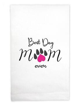 17-6606 Mariasch Studios Best Dog Mom Ever Kitchen Towel