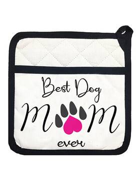 25-6606 Mariasch Studios Best Dog Mom Ever Kitchen Potholder