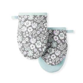 Martha Stewart 028332750615 Printed Mini Oven Mitt Set 5.5 Inch X8 Ditsy Floral