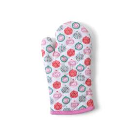 Mary Square 197087565215 Festive Chic Holiday Joy Ornament Print One Size Cotton Oven Mitt Pot Holder