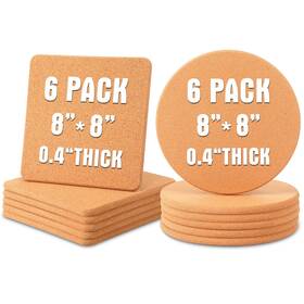 Maxcheck-trivets-99 Maxcheck 12 Pcs Cork Trivet High Density Fine Particle Thick Trivets For Hot Dish