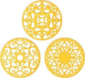 Me.fan 313022084058 Trivets/silicone Trivets 3 Pcs Silicone Mats For Hot Dishes/hot Pots/hot