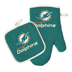 637-mi-do-om-ph Miami Dolphins Oven Mitt And Pot Holder
