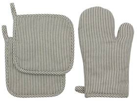 Miasdream 002126715303 Cotton Oven Mitts And Pot Holders Set Kitchen Quilted Gloves Hot Pan M