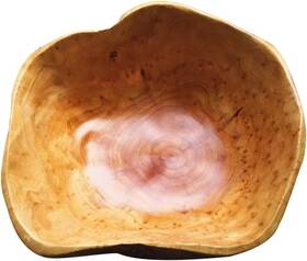 Miaus-01100-lx Miattcld Wooden Decorative Natural Wood Fruit Bowl Irregular 6-8 Diameter