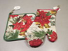 Michel Design Works Nwt Bundle 2 Items Joyous Christmas Oven Mitt Pot Holder 608666693996