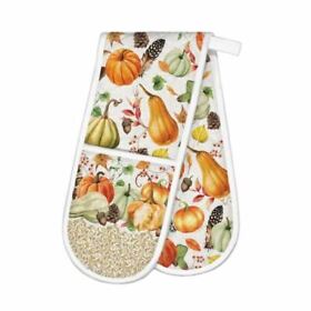 Adom349 Michel Design Works Sweet Pumpkin Autumn Fall Kitchen Double Oven Glove Cotton