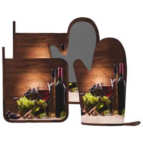 4-2014.1.17-8 Mifsoiavv Wine Oven Mitts And Pot Holders Sets Silicone Vintage Glasses