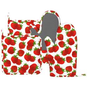 4-2024.3.29-5 Mifsoiavv Cute Strawberry Oven Mitts And Pot Holders Sets Silicone Strawberries Kitchen