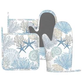 4-2024.3.9-11 Mifsoiavv Nautical Coastal Oven Mitts And Pot Holders Sets Silicone Starfish Seashell C
