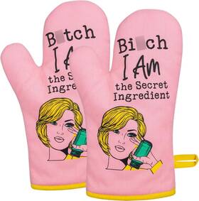 M006-om-ingredient-2 Miracu Oven Mitt Funny Kitchen Cooking Mitts Pink
