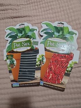 Misco 031462561303 Set Of 2 10 Inch Pot Sox - New Basket Weave Design Misco 031462561303 Set Of 2 10 Inch Pot Sox - New Basket Weave Design