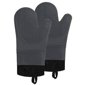 500f Mizuosre 747165433716 Silicone Oven Mitts 2pack Heat Resistant Gloves With N