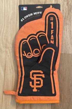 Mlb 817285023699 San Francisco Giants You The Fan #1 Oven Mitt For Grills And Ovens New