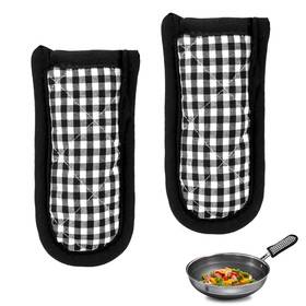 Pgs686ie Mozeat Lens 563639 2 2pcs Cast Iron Skillet Handle Covers Heat Resistant Non-slip Holders Plai